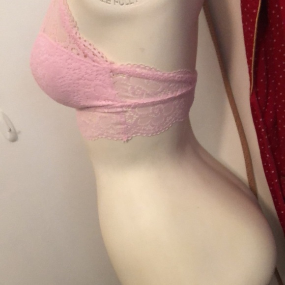 Halter Bra by aerie S/P (Pink).  Beautiful laced bralette. - Picture 3 of 6
